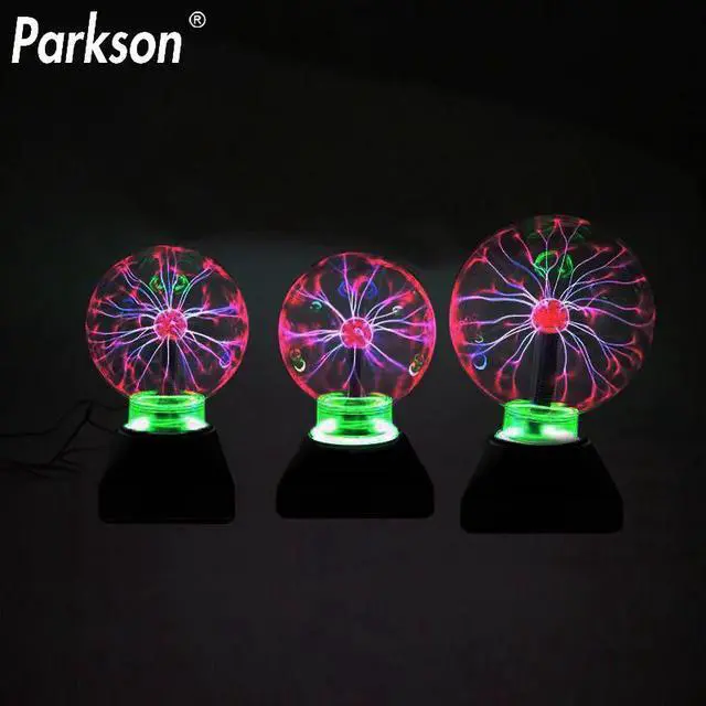 Alt view image 6 of 7 - Lighting Magic Plasma Ball Lamp 3/4/5/6 Inch Night Light Lava Lamp Christmas Kids Gift Glass Lamp Decor Table Lights