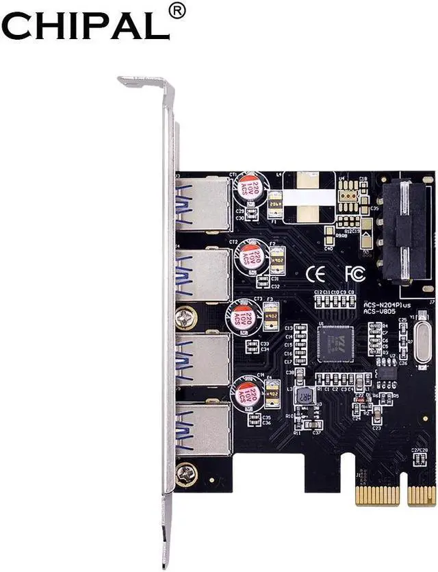 Main image of 4 port USB 3.0 PCI-e Expansion Card PCI express PCIe USB 3.0 hub adapter 4-port USB3.0 controller USB 3 0 PCI e PCIe express 1x
