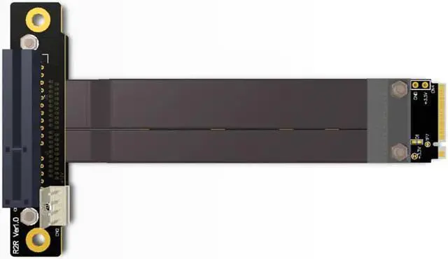 Alt view image 5 of 5 - PCIe x4 3.0 PCI-E 4x To M.2 NGFF NVMe M Key 2280  Card Gen3.0 Cable M2 Key-M PCI-Express Extension cord 32G/bps Cable