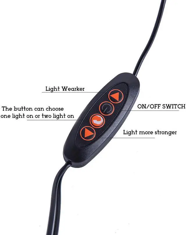 Alt view image 2 of 5 - dimmable 360 degree bendable led table light double head decorate led desk lamp book reading light 4W clip working light