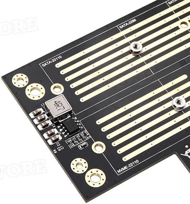 Alt view image 5 of 6 - M2 adapter M2 NVMe NGFF M B key SSD PCI express PCIe x4 x6 x8 adapter PCI-e PCI e to M.2 converter card for 2230 2242 2260 2280