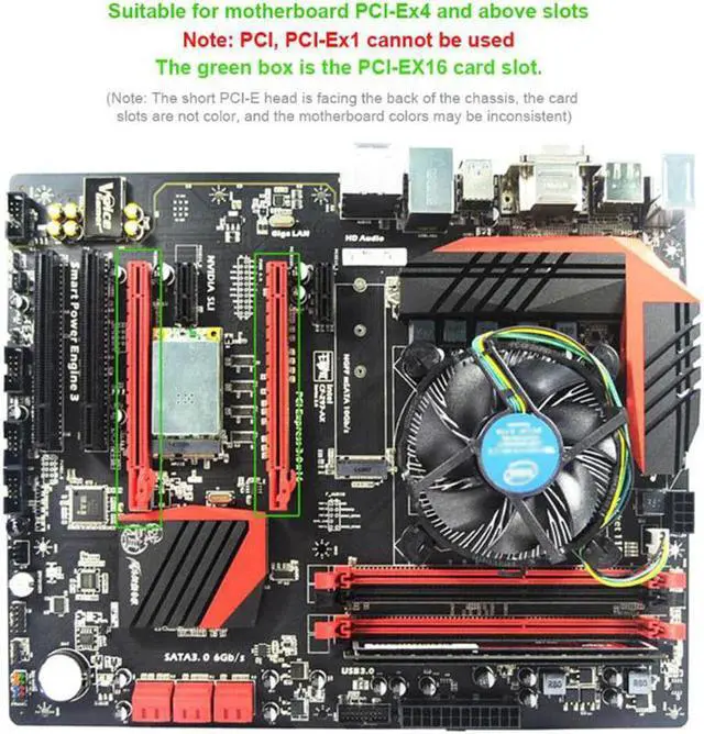 Alt view image 4 of 5 - Transfer SATA 3.0 Expansion Card 4 Port 6G To PCI-E Support For RAID IPFS Drive Adapter Hard Disk 88SE9230 For RAID Card