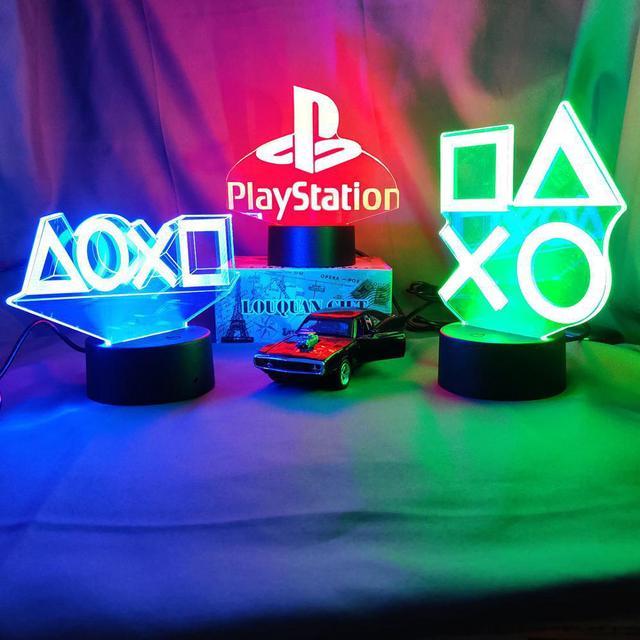 For Playstation Logo LED Game Icon Light 3D Illusion Night Lamp
