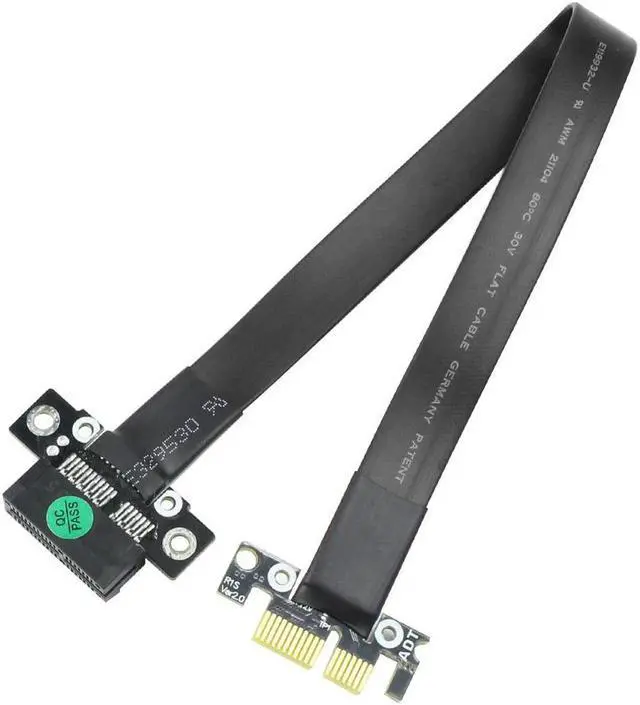 Alt view image 4 of 5 - PCI Express PCIe Gen3.0 x1 x16 Miner Graphics Card Ribbon Extension Cable 25cm PCI-E 1x 16x 3.0 R11SF without Power Line