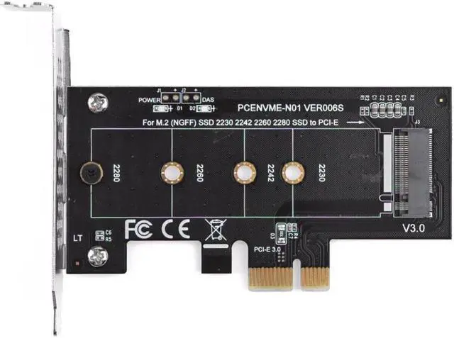 Main image of to M2/ M2 to PCIE Adapter NVMe SSD NGFF Pcie M2 Riser Card Adapter Support PCI Express 2230-2280 Size m.2 NVME