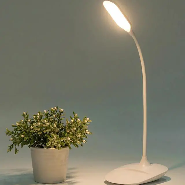 Alt view image 4 of 5 - Stand Desk Lamp for Reading USB/Battery Rechargeable Flexible Touch Switch Control Dimmable Study Night Light Table Lamp