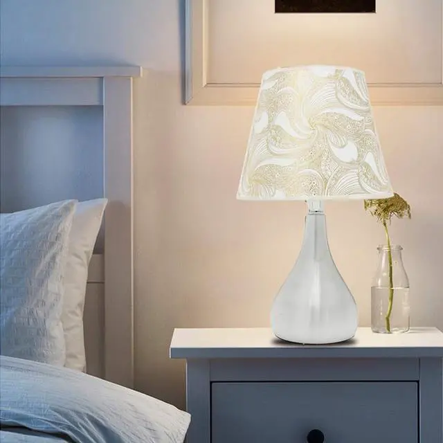 Alt view image 2 of 5 - Bedside Lamps LED Desk Lamp with E27 Bulb Table Lamps For Bedroom Study Decor Living Room Lighting White Light 110V-240V