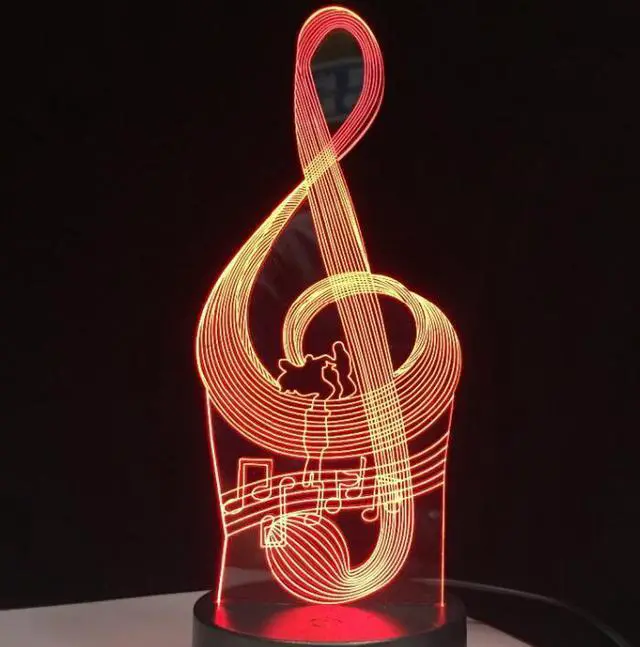 Alt view image 2 of 5 - 16 Colors Changing 3D Nightlight Guitar Jazz Drum Set Modelling Led Music Usb Desk Lamp Home Decor Lighting Gift Luminaria