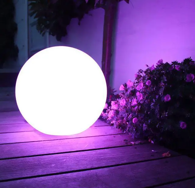 Alt view image 4 of 5 - LED Ball Night Light, Rechargeable LED Orb Light, Remote Control, 16 RGB Colors Bedside Lamp for Kids Gifts