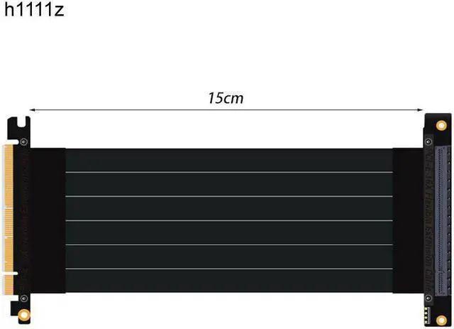 Main image of Express 3.0 16X to E 16X Riser Extension Cable Graphics Cards 16X Slot -E Cable Connectors Riser Card for PC Host 15cm
