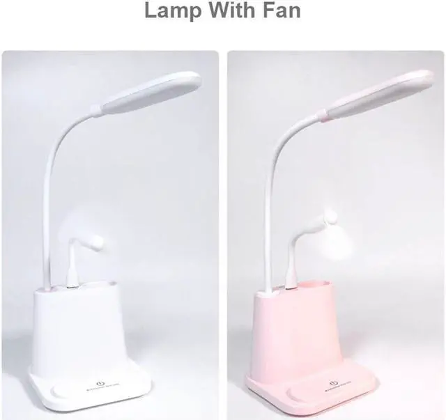 Alt view image 5 of 5 - Touch Dimmable Lights Led Desk Lamp USB Rechargeable Table Lamps for Children Kids Reading  Study Bedside Bedroom Living Room