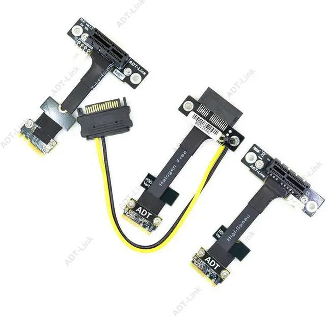 Alt view image 2 of 5 - WiFi A.E key interface extension cord supports pci-e 3.0 x1 Riser Extender Adapter Card Ribbon High speed transmission