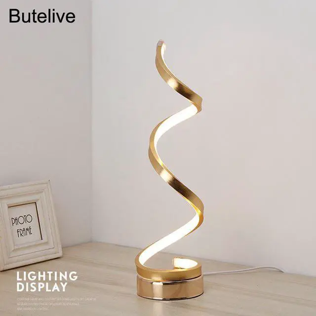 Alt view image 6 of 7 - USB Table Lamp Acrylic Modern Led Desk Lamp Bedroom Bedside Lamp Kids Children Book Lamp Reading Study Adjustable Eye Protection
