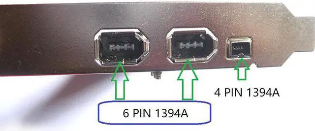 Alt view image 5 of 6 - PCI 4 Ports Firewire IEEE 1394 1394A 4/6 Pin Controller Card Adapter 3 ports Firewire Video Capture Card for HDD MP3 PDA