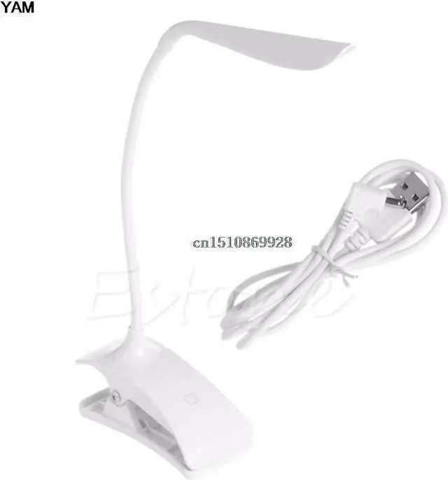 Main image of Lamp Dimmable USB Rechargeable Touch Sensor LED Clip-On Table Reading Light Lamp