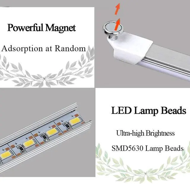 Alt view image 5 of 5 - 5V USB LED Book Light Bar Eye-care LED Desk Reading Lamp 3W/5W LED Under Cabinet Closet Lighting Dimmable LED Night Light