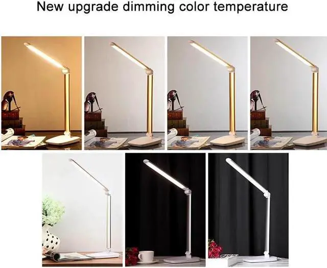 Alt view image 3 of 5 - desk lamp x7 dimmable touch switch 3000K-6000K stepless dimming creative eye protection multifunctional reading lamp ZZD0006