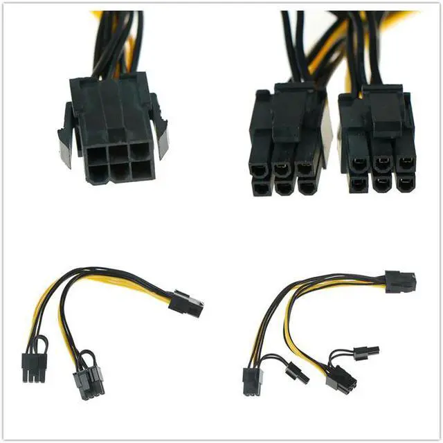 Main image of Cable Power Connector 30cm Cable GPU PCI-E 8Pin to Double PCI-E PCI Expres 8Pin(6Pin+2Pin) 1Pcs