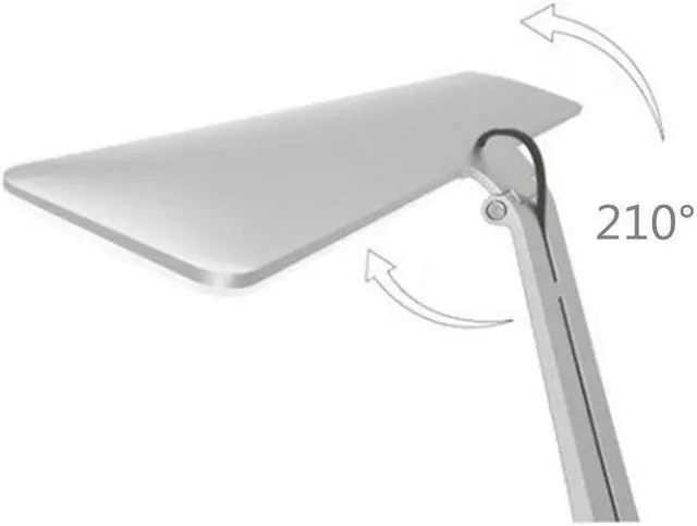 Alt view image 2 of 5 - Rechargeable Folding Ultrathin Mac Style Desk Lamp Touch Dimming Table Night Light for Children Kids Reading Study