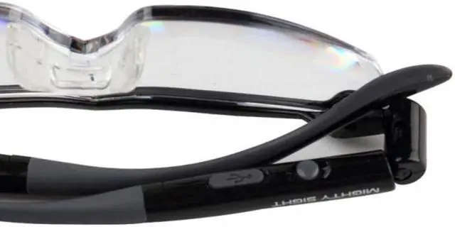 Alt view image 5 of 5 - 1.6x Magnification Mighty Sight LED Light Glasses Reading Glasses Magnifying Glass LED Glasses Night Vision Glasses