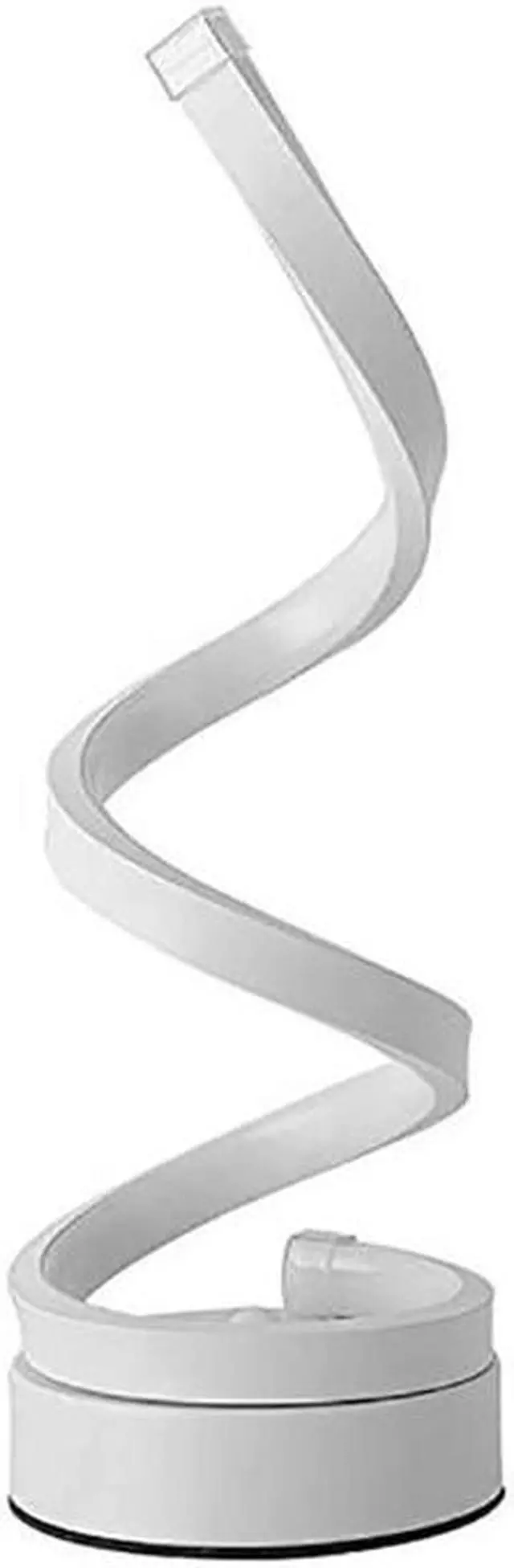 Alt view image 3 of 5 - Spiral Table Lamp Modern Curved Desk Bedside Lamp Dimmable White/Warm White/Nature White Light For Living Room Bedroom