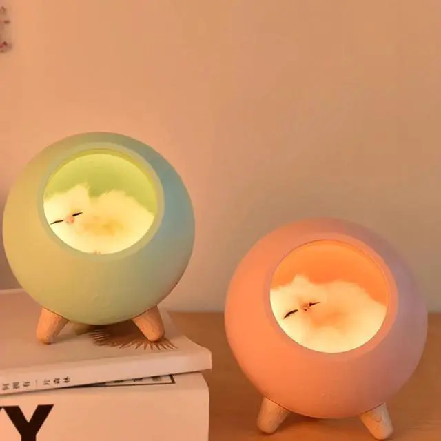 Main image of 1pcs Cat House Night Light Table Light Bedroom Sleeping Lamp With USB Charging Unique Valentine's Day Christmas Gift