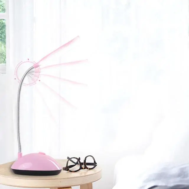 Alt view image 3 of 5 - Portable Table Lamp Battery Powered Student Mini Desk Night Light for Study Reading Olding Button Switch