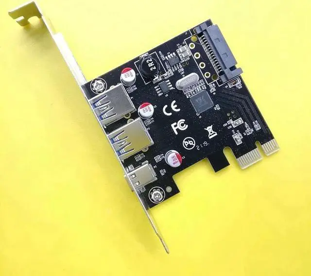 Alt view image 2 of 5 - 3.1 Type C Pcie Expansion Card Pci-E To 1 Type C And 2 Type A 3.0  Adapter Pci Express Controller Hub For Desktop Pc