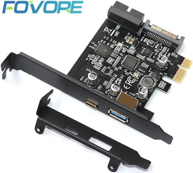 Main image of Add On Cards USB Expansion Card PCIE Sata/Card PCIE USB Adapter USB3 PCIE USB 3.1 PCI-E USB-C 2.4A Computer Expansion Cards