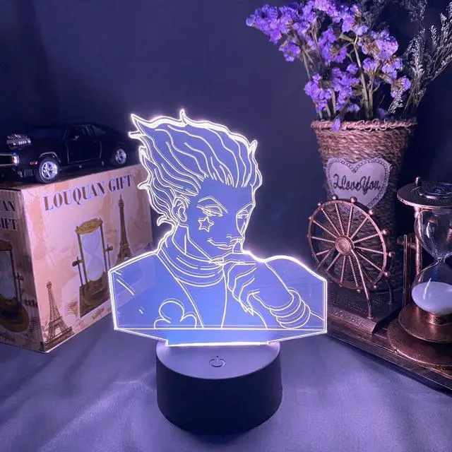 Alt view image 2 of 5 - Light Nightime Child Gift LED Anime Lamp for Home with Sensor Bedroom Decor Manga hunter x hunter figurine 3D Nightlight