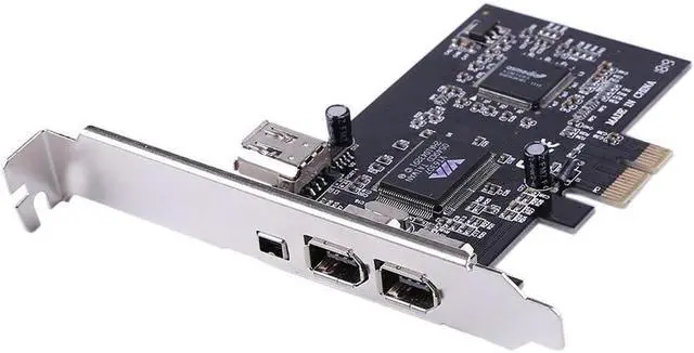 Alt view image 4 of 5 - 3 Ports 1394A Expansion Card PCI-E 1X to IEEE 1394 DV Video Adapter 1x 4Pin 2x 6Pin Controller for Desktop PC for Window 7 8 10