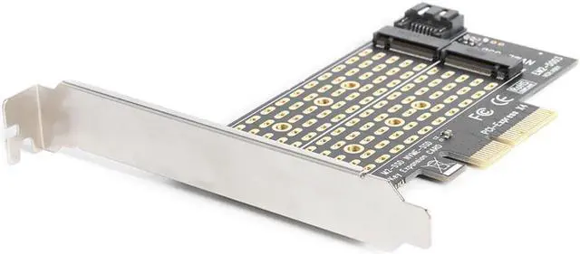 Alt view image 4 of 5 - M.2 NVME Add On Card PCIE to M2/M.2 Adapter SATA NGFF PCIe NVMe M Key B Key M+B Key SSD to PCI-E 3.0 X4 Expansion Card