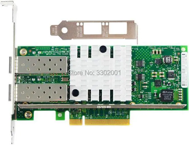 Alt view image 2 of 4 - X520-DA2 10GBase PCI Express x8 82599ES Chip Dual Port Ethernet Network Adapter E10G42BTDA,SFP not included