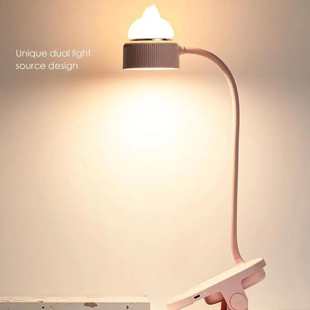 Main image of Clip-On Desk Lamp USB Charging Cartoon Cat Light Flexible Reading Book Light For Home Office Reading Desktop Desk Lamp