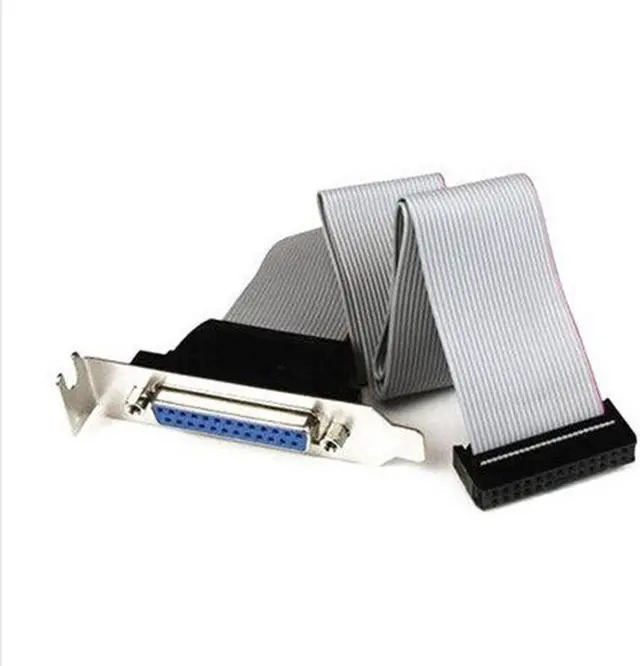 Main image of Brand  25 Pin Female to Motherboard DB25 Pin Bracket with Cable 1 Port Serial Parallel PCI Slot Header Cable Bracket