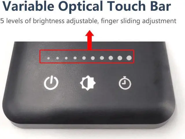 Alt view image 4 of 5 - 52PCS LED Desk Lamp 5 Color x5 Dimable Level Touch USB Chargeable Reading Eye-protect with timer Table lamp Night Light