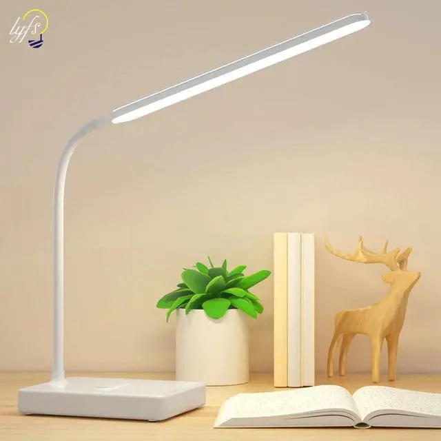 Alt view image 2 of 5 - 15 LED table lamp dimmable reading eye protection USB charging table lamp bedroom living room decoration touch switch desk lamp