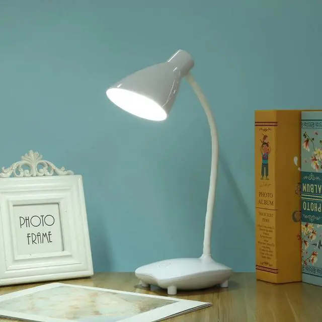 Alt view image 2 of 5 - Desk Lamp Foldable Office Table Lamp Kids Reading Study Bedside Bedroom USB Portable Lamp for Eye Protection