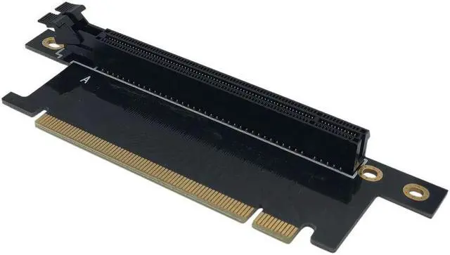 Main image of Extension Card 90 Degree Right Angled Forward and Reverse Riser Extension Card Adapter Computer Case Connector Card Stock