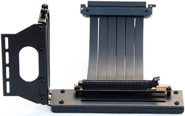 Main image of Gaming Graphics Cards Cable PCIe 3.0 x16 Slot Graphics Video Card Extension Cable with Vertical Bracket for ATX PC-Case