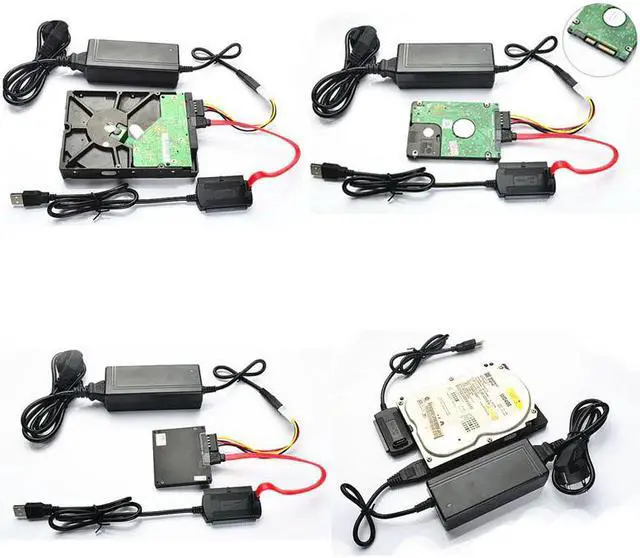 Alt view image 3 of 5 - 2.0 to IDE/SATA 2.5" 3.5" Hard Drive Disk HDD Converter Adapter Cable New