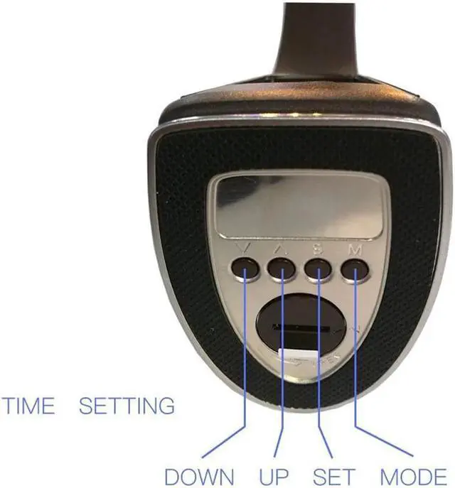 Alt view image 5 of 5 - 5W LED lamp dimming touch skin texture for reading lamp with alarm clock Black/ Brown Creative Business Lamp Desk lamp light