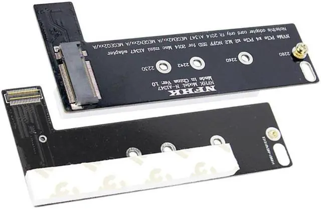 Alt view image 4 of 4 - M key NVMe M2 SSD to For Apply Mac Mini 2014 A1347 MEGEN2 MEGEM2 MEGEQ2 adapter PCI express NGFF 760P 600P riser card