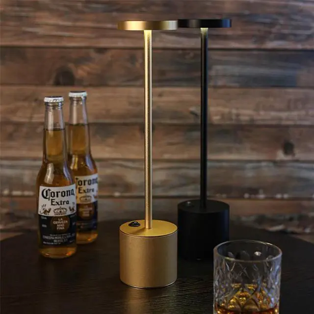 Alt view image 4 of 5 - Bar Led Table Lamps for Bedroom Dining Room Restaurant Bedside Desk Lamps Study Led Lights Fixtures Industrial Home Decor