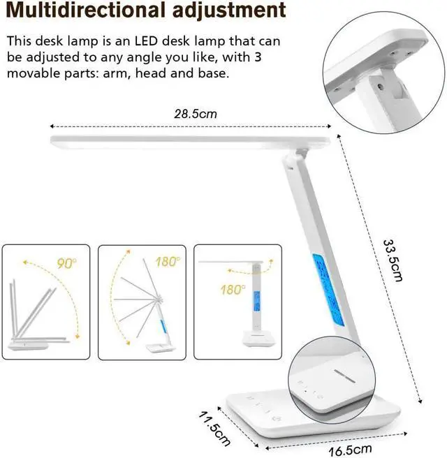 Alt view image 3 of 7 - Table Lamp LED Bedside Lamp Modern Bed Lamp For Living Room Bedroom Desk Lamp Art Deco Nordic Night Light E27 EU Plug