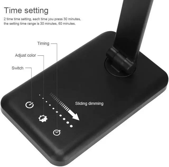 Alt view image 5 of 7 - 3D LED Desk Lamp Acrylic /Wood Bracket Bedside Decoration Night Light With 1.5M USB Cable Button Switch Bedroom Reading Lamp