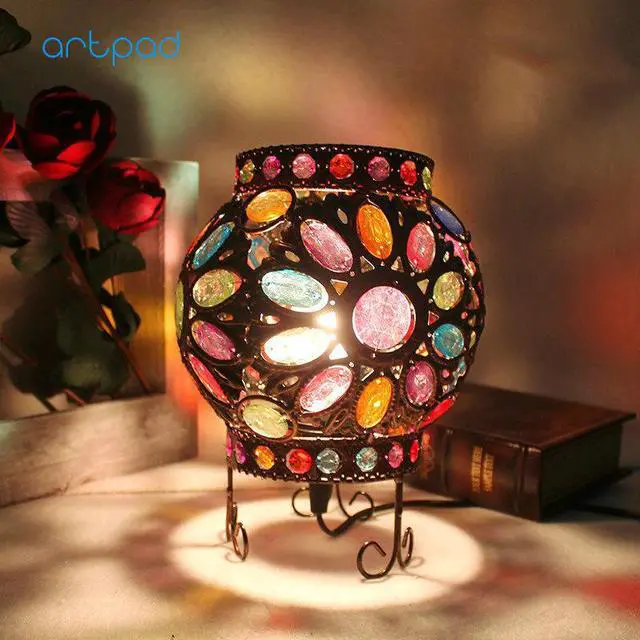 Main image of Desk Lamp Table Light Foldable Dimmable with Calendar Temperature Alarm Clock Atmosphere Colors Changing Book Light