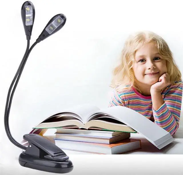 Alt view image 2 of 5 - LED Flexible Clip Lamp Table Lamp USB Rechargeable Reading Desk Lamp Portable Table Lights Student Dormitory Eye Protect
