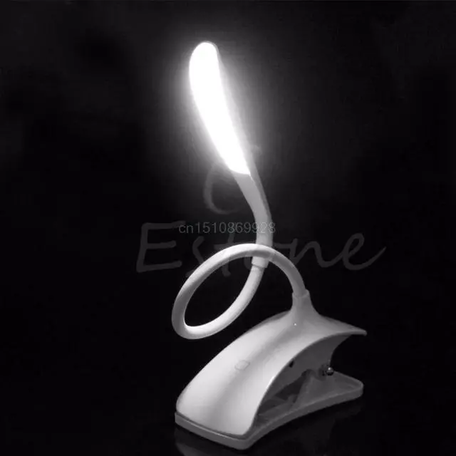 Alt view image 2 of 5 - Lamp Dimmable USB Rechargeable Touch Sensor LED Clip-On Table Reading Light Lamp