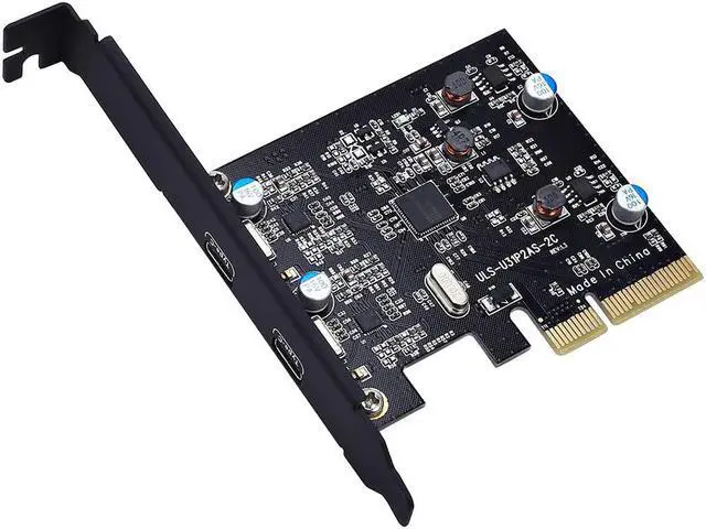Alt view image 3 of 5 - Add on Cards USB 3.1 Dual 10Gbps 2x Type-C Ports PCI Express  Controller Riser Card Expansion Adapter for Mac Pro Windows Miner